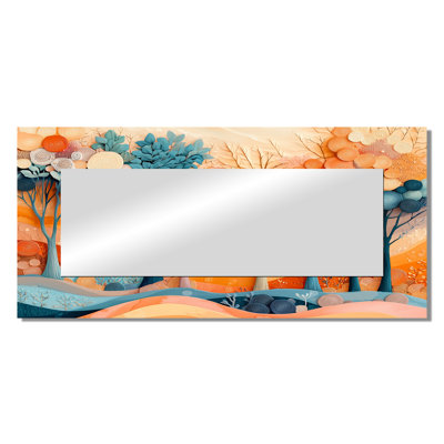 4 Seasons Forest Trees Dream Fragments II - Landscapes Mirror Wall Art - Printed On Metal