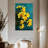Harnek Daffodils On Teal-108505610