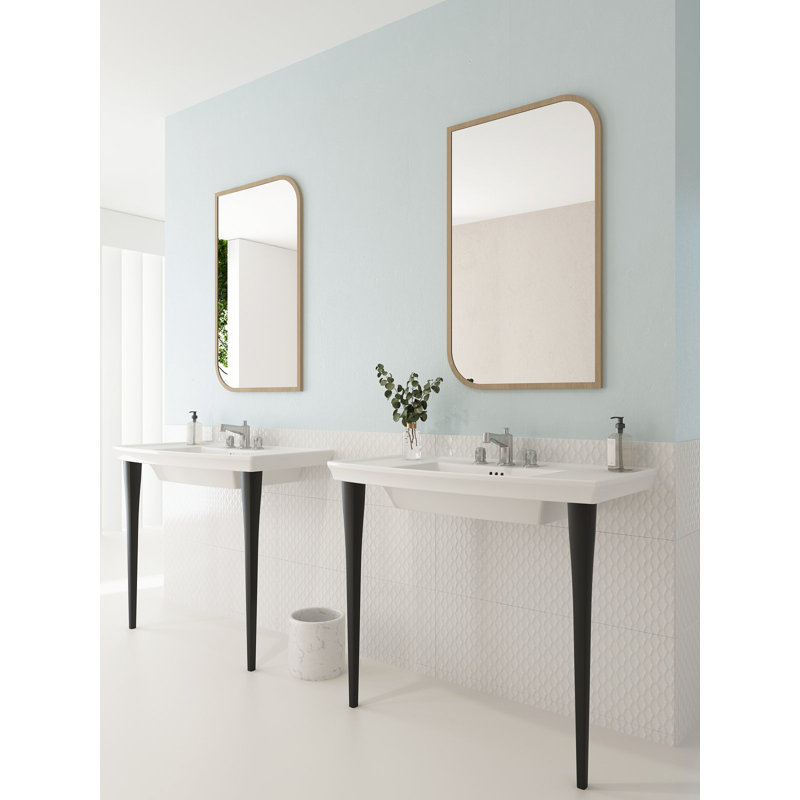 Lavita 39.57'' L Bathroom Sink, White