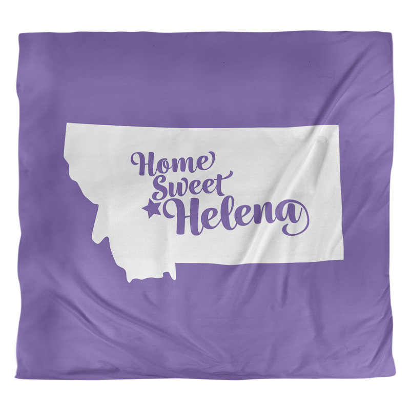 Housse de couette hélène montana, Housse de couette pour très grand lit, Mauve, Microfibre