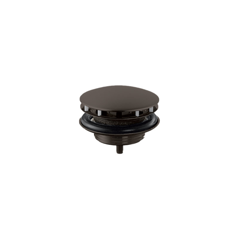 1.25" Pop-up Bathroom Sink Drain, Brushed Black Chrome