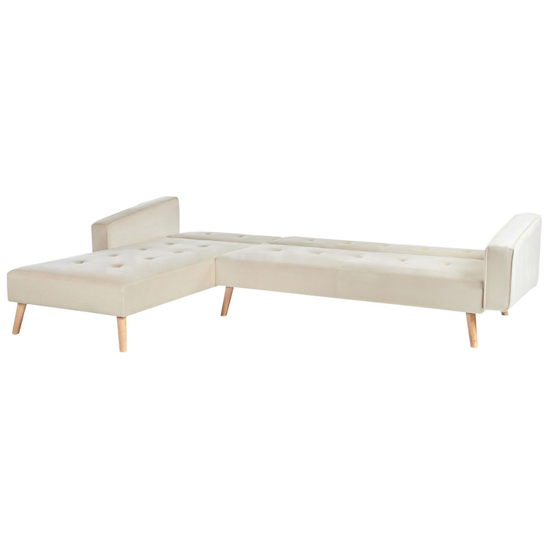 Corner Sofa VADSO Boucle 4 Seater Right Hand, Beige