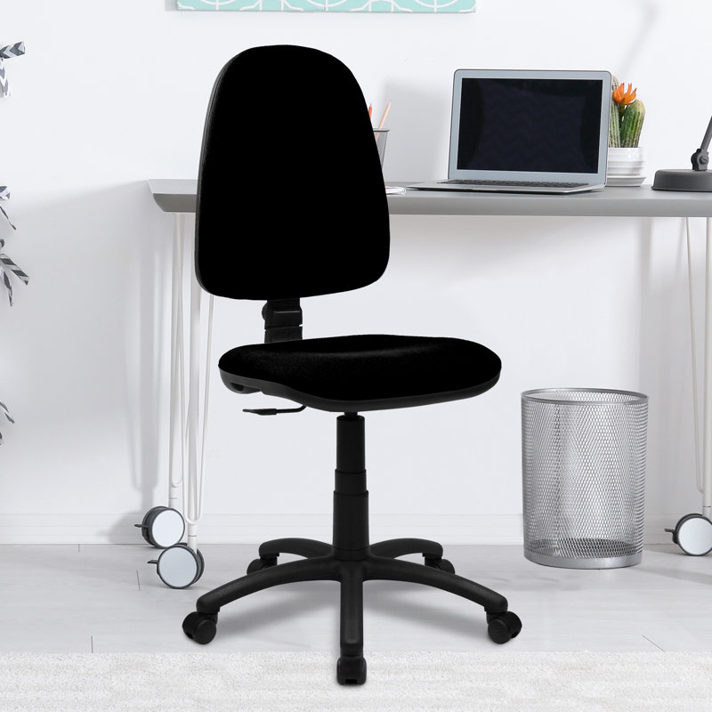 Polyester Blend Office Chair, Black