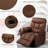 Upholstered Heated Massage Chair-660042207