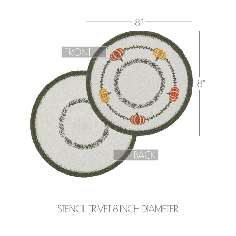 Dessous-de-plat rond 1 pièce Pumpkin Bounty