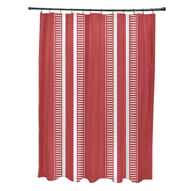 Rideau de douche simple Altrice, Rouge