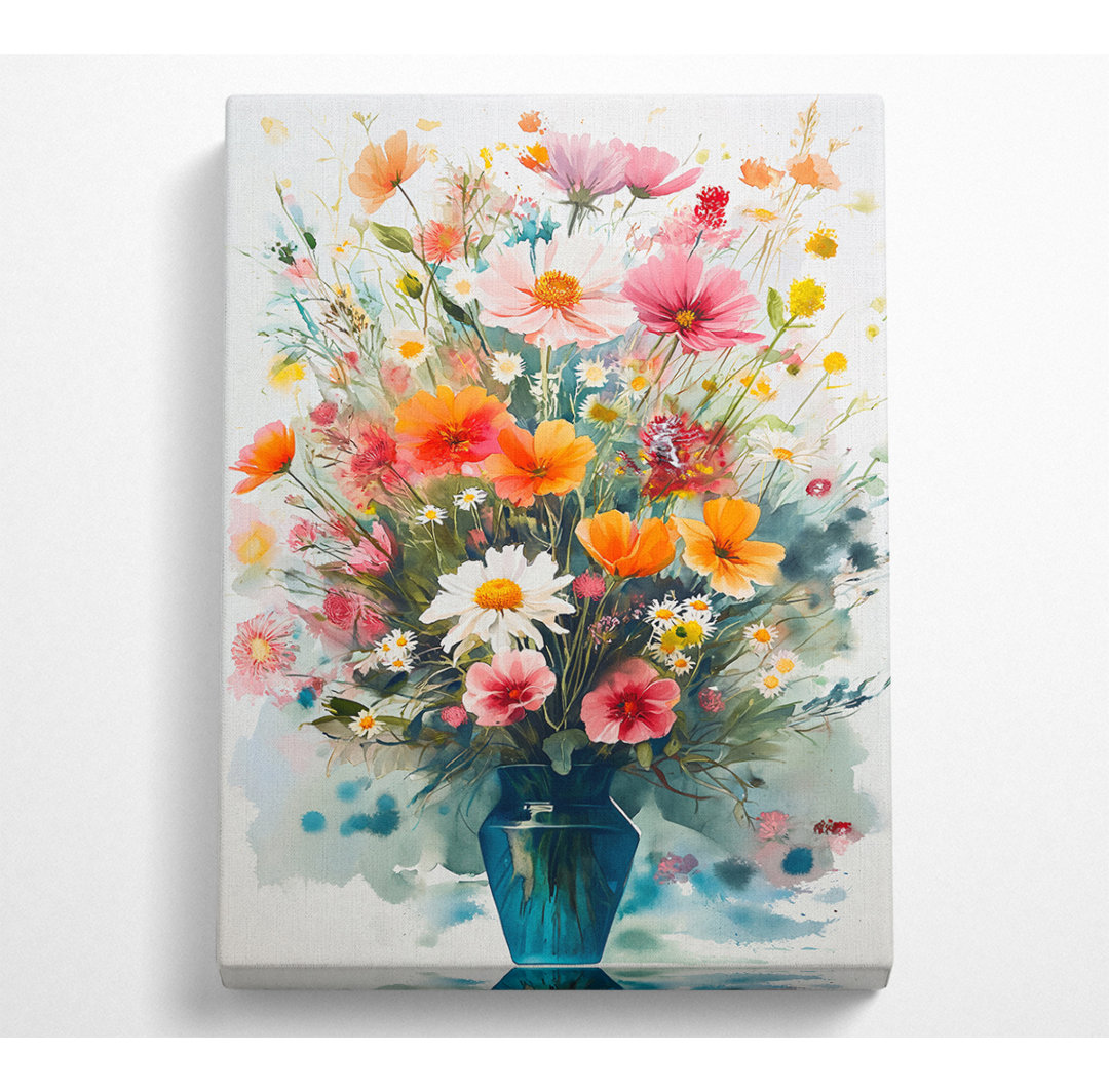 Blumenvase Bloom - Kunstdrucke auf Segeltuch