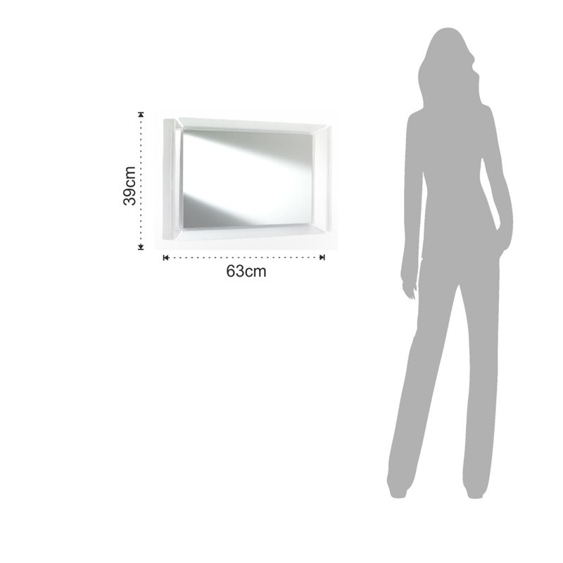 Calderdale Plastic Flat Vanity Mirror