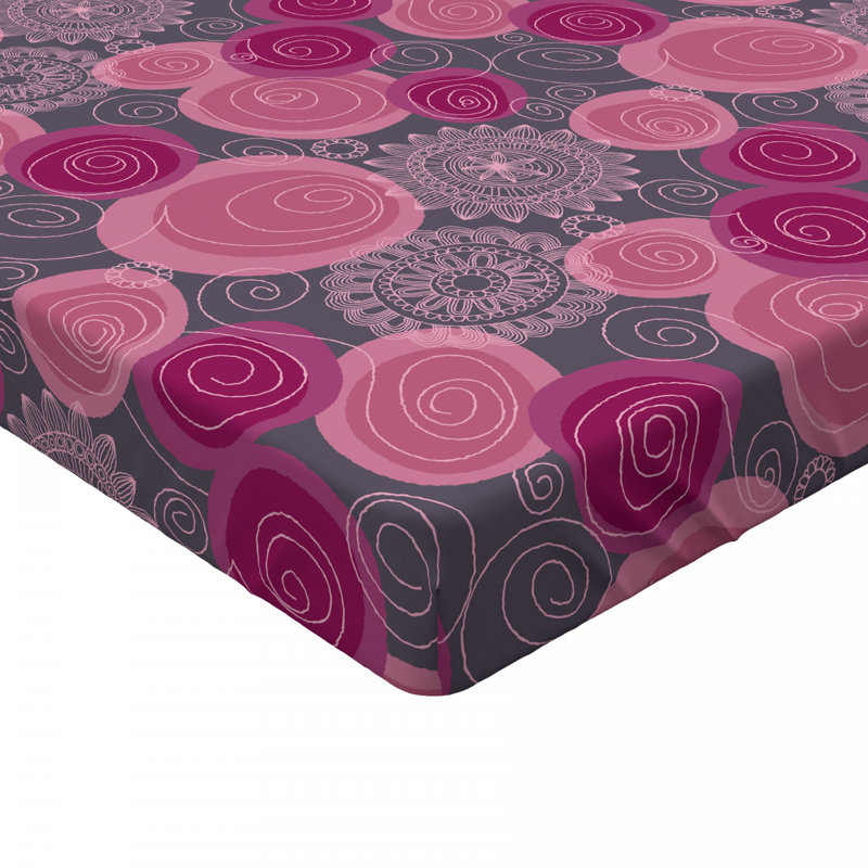 Microfiber Geometric Fitted Sheet, Full Fitted Sheet