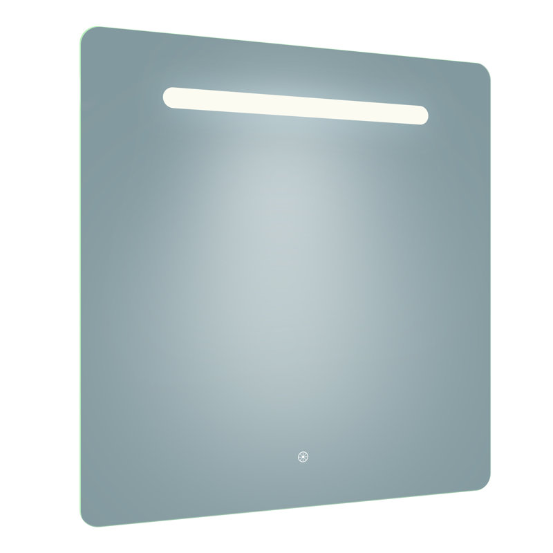Florence Contemporary Lighted Mirror with Memory Dimmer and Defogger, 36" x 34"