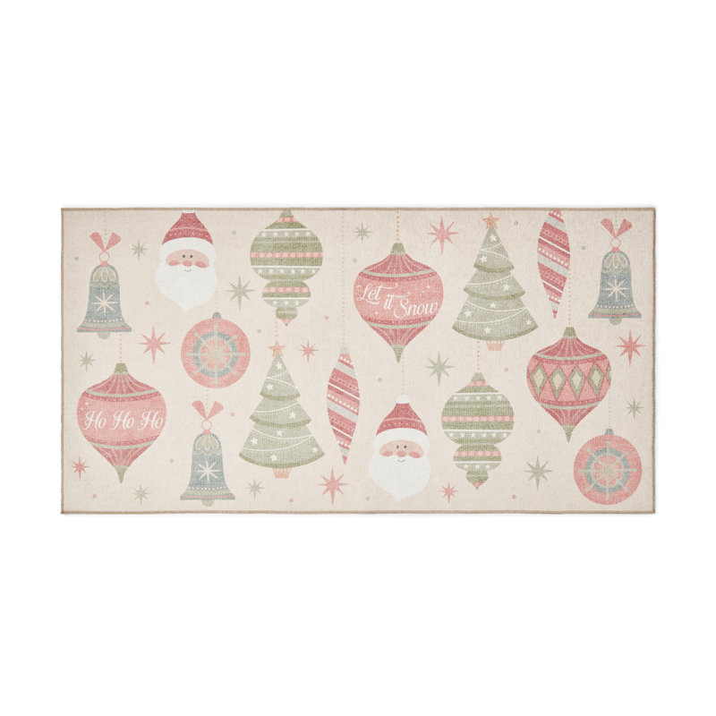 Abstract Flatweave Area Rug, Rectangle 76 x 150 cm