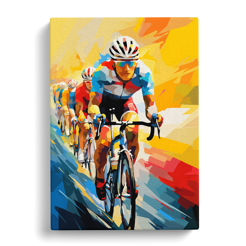 Tour De France Cubism - No Frame Print, 76cm H x 50cm W x 3cm D