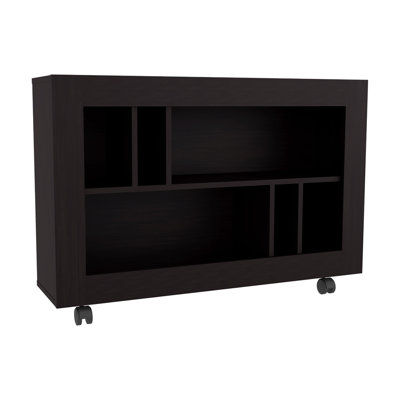 Console Table Cart, 5 Shelves, 4 Casters