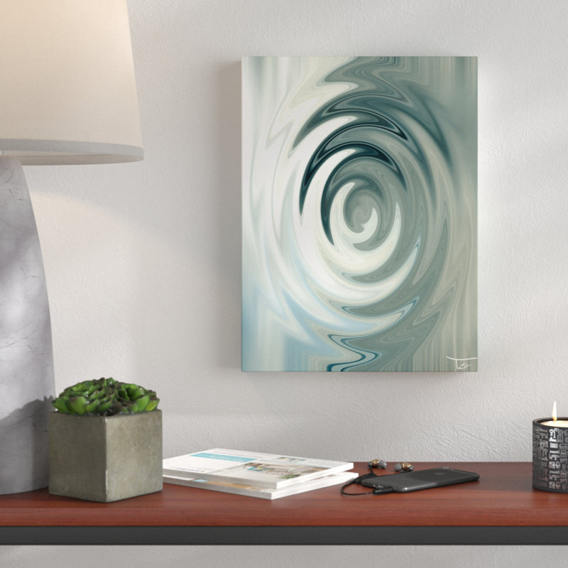 « aqueux trance xxvii », impression sur toile tendue par tristan scott, H 16 po x l 12 po x P 1,5 po