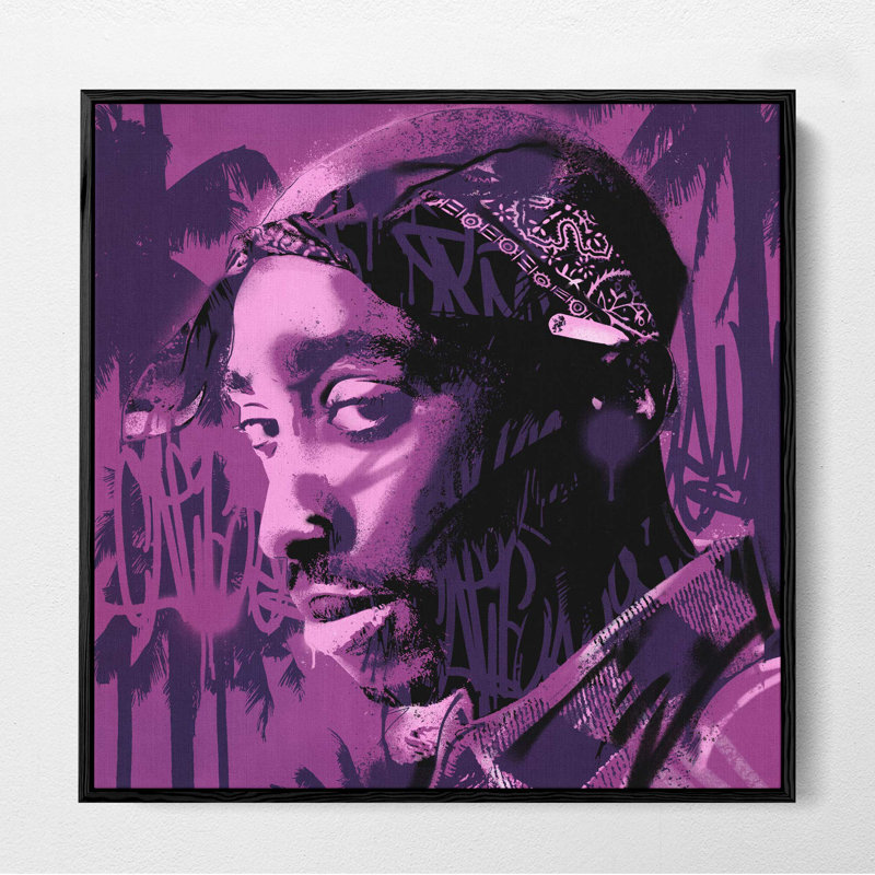 Tupac West Coast - Print, 41cm H x 41cm W x 0.2cm D, Unframed