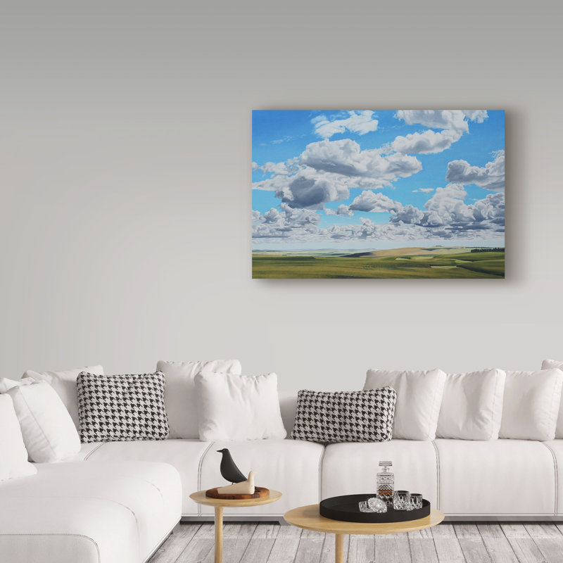 «Prairie Clouds» par Etelca, impression sur toile tendue, H 12 po x l 19 po x P 2 po