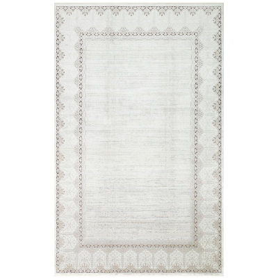 Tapis de couloir géométrique en viscose tissé à la machine 3 pi 3 po x 9 pi 10 po Lenahan