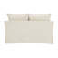 Canapé en lin beige avec 2 coussins Shane-430643073