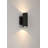 Plaza 60 Wall Sconce, Up/Down Light, 5.5W x 2, Black Finish