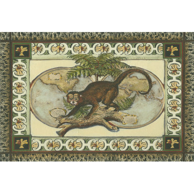 Tropical Monkey I 1 Piece Wrapped Canvas Painting