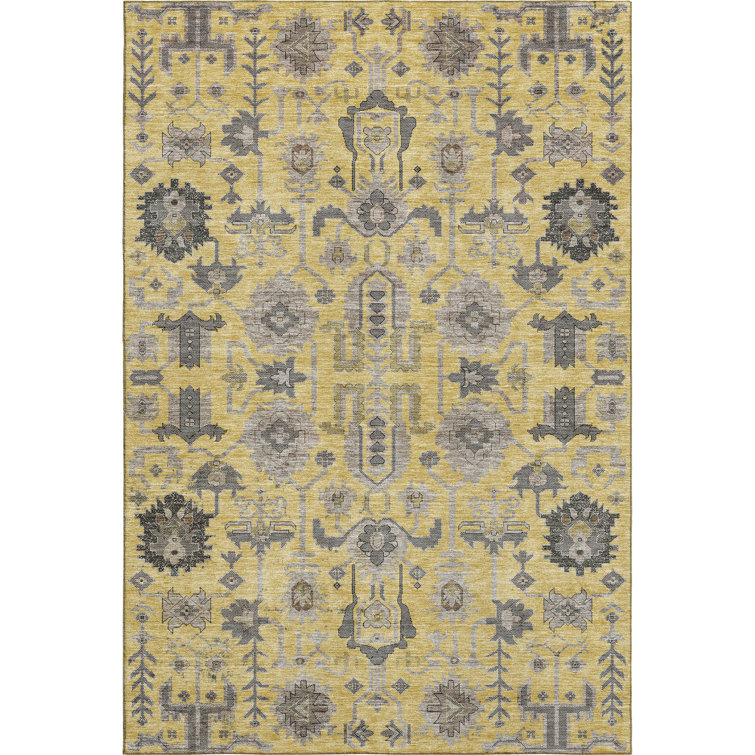 Premium Machine Washable Prisco Honey Rug