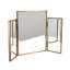 Tri-Fold Vanity Mirror-Antique Brass