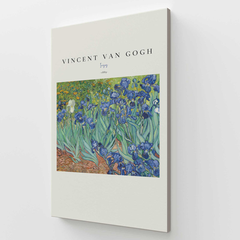 Van Gogh's Irises v2, Toile tendue, 72" H x 48" W
