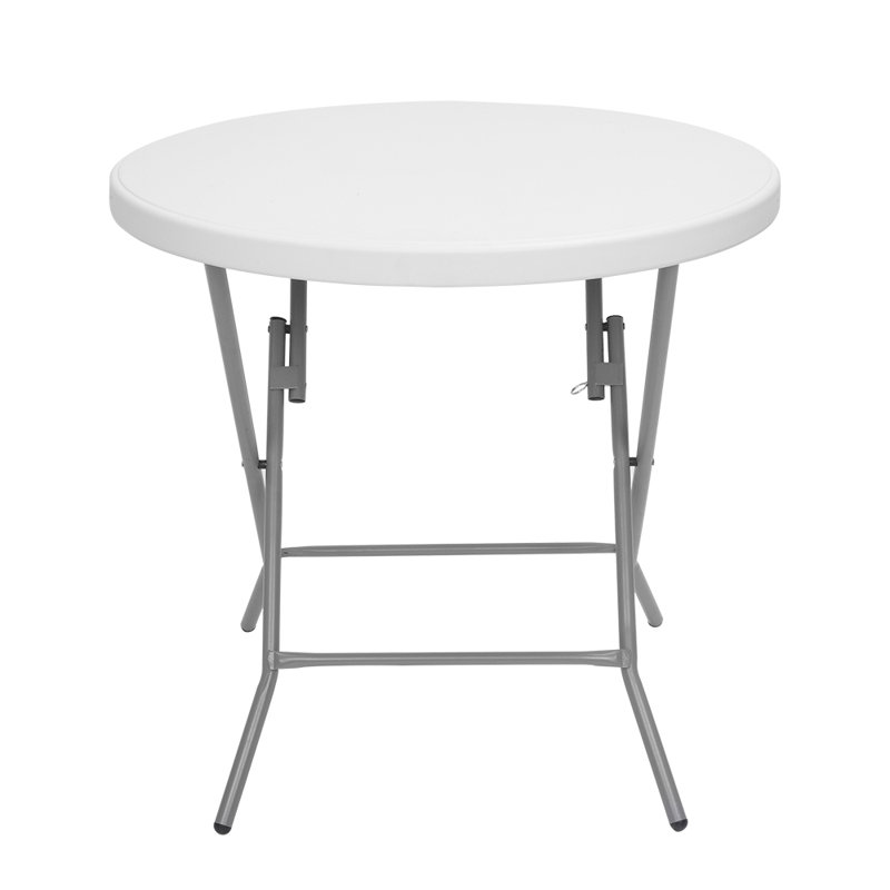 Patio Folding Table Plastic, White