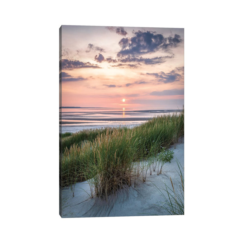 Beautiful Beautiful Sunlight At The Dune Beach - Giclée sur toile tendue avec châssis