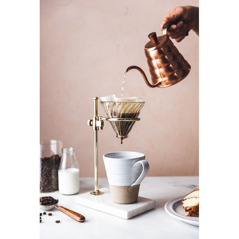 Brass & Marble Pour Over Stand