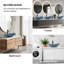 Lavabo de salle de bain ovale en verre trempé 21 po avec robinet Wade Logan® Beyo-105286702-91060599