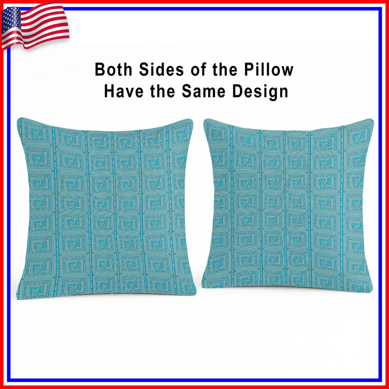 Coussins décoratifs Blue Maze, 20 x 20 pouces