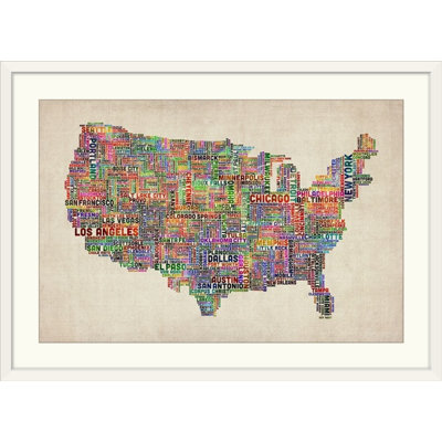 Francy " United States Cities Map " by Michael Tompsett