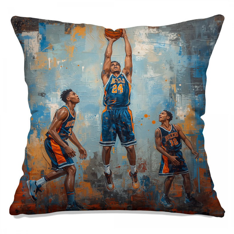 Coussins Basketball, 16 po x 16 po
