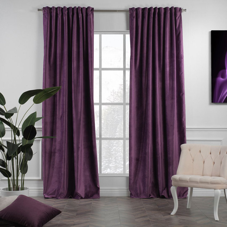 Panneau simple décoratif extra large en velours mat sur mesure