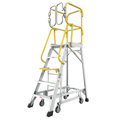 Échelle plateforme en aluminium 5 étapes 375 lb