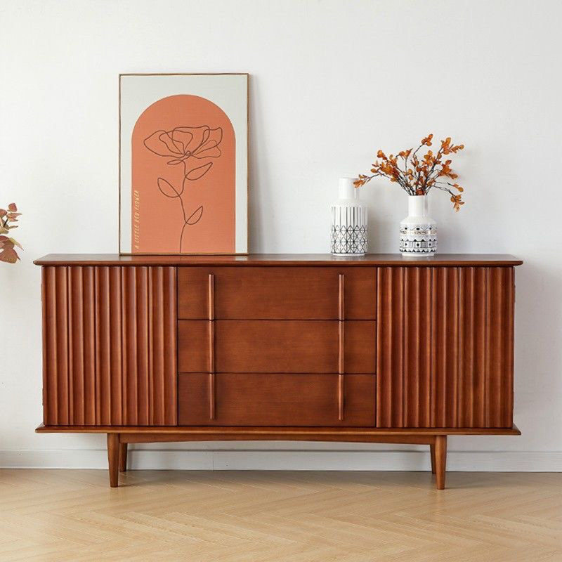 Buffet de grande capacité de style médiéval, H 33,46 po x l 78,74 po x P 15,75 po