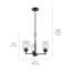 Lustre classique à 3 lumières avec abat-jour Winslow-1712662977