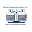 Régulateur de gaz propane à basculement automatique en 2 étapes FlTour King KT15ACR6 avec tiges de 15 pouces pour véhicules récréatifs, fourgonnettes et remorques