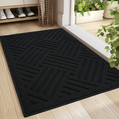 Tapis d'entrée antidérapant pour salle de bain Wardlaw