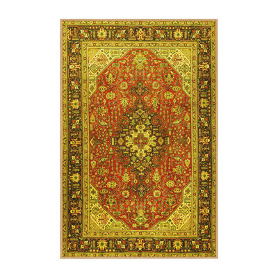Washable Floral Indoor Rug