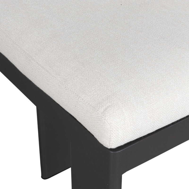 Bolster back outdoor bar stool, 26"