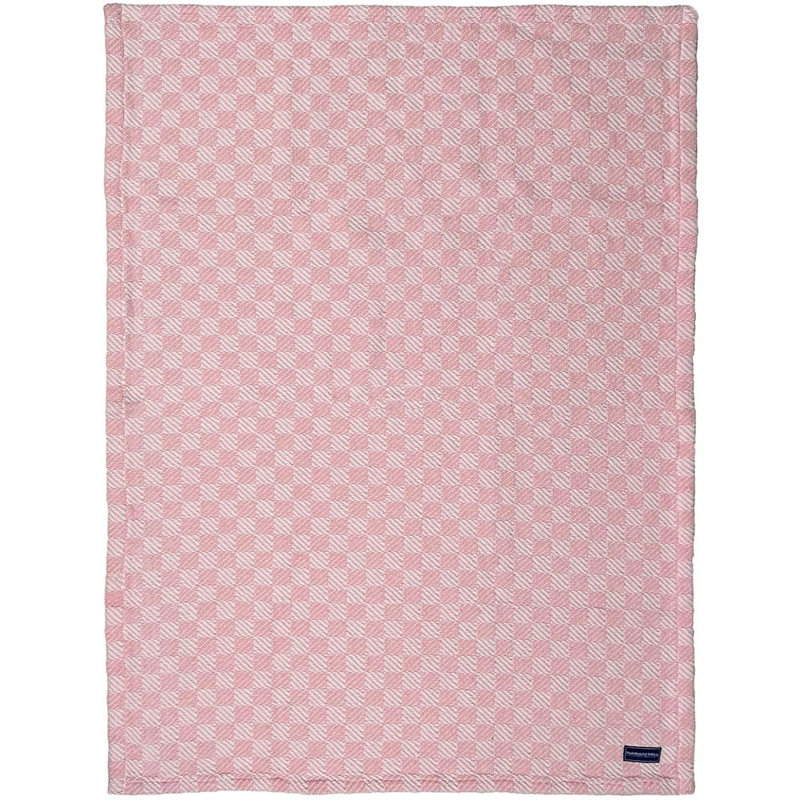 Jeté en coton Coastal, Rose