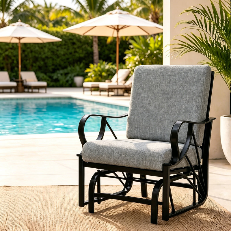 Outdoor Lounge Chair, Grey