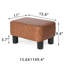 Repose-pieds rembourré en similicuir de 15,6 pouces, pouf moelleux pour salon-612418298