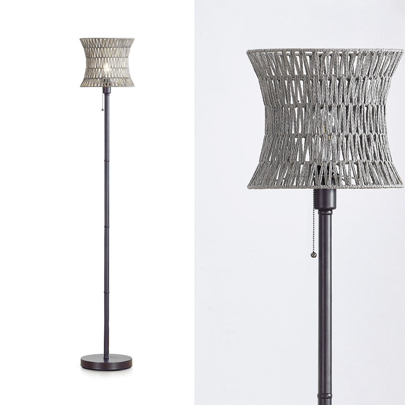 Lampe sur pied 68 po Rahish, Bronze foncé