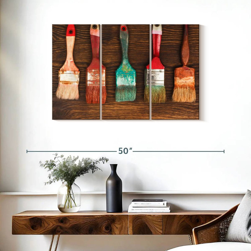 Old Paint Brushes, 24" H x 38" W