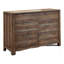 Mobilier de chambre à coucher contemporain contemporain de style rustique avec tiroirs supérieurs doublés de feutre pour commode 1 pièce
