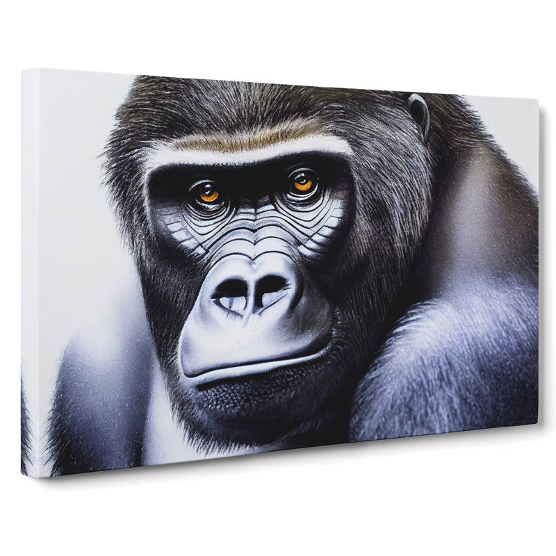 A Mysterious Gorilla - Wrapped Canvas, 50cm H x 76cm W x 3cm D