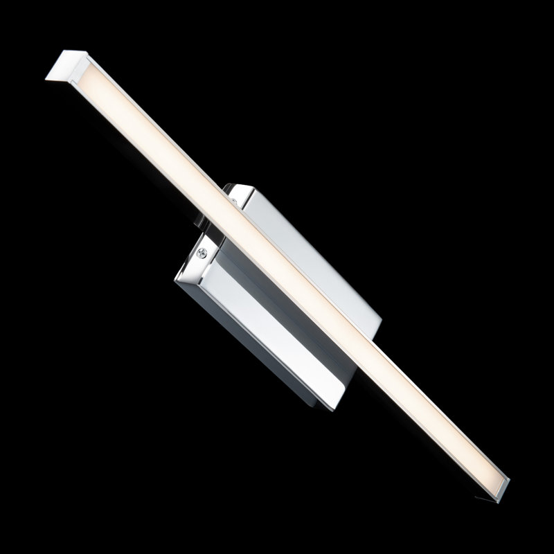 Rochelle 1 - Light LED Flush Mounted Sconce, Chrome, 2.75" H x 18" W x 1.63" D